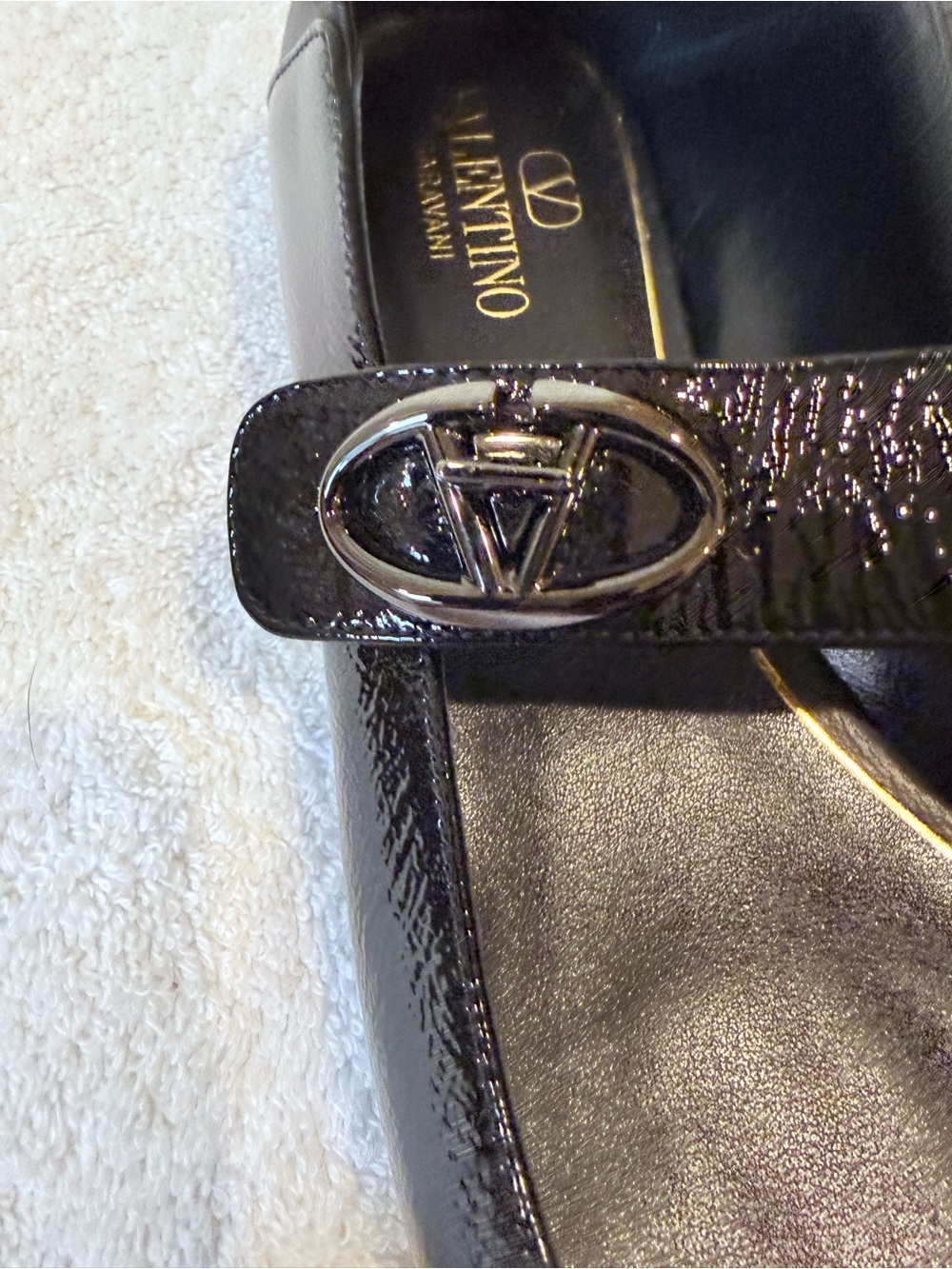 Valentino VLogo Mary Jane Ballerina Flat - Picture 3 of 9